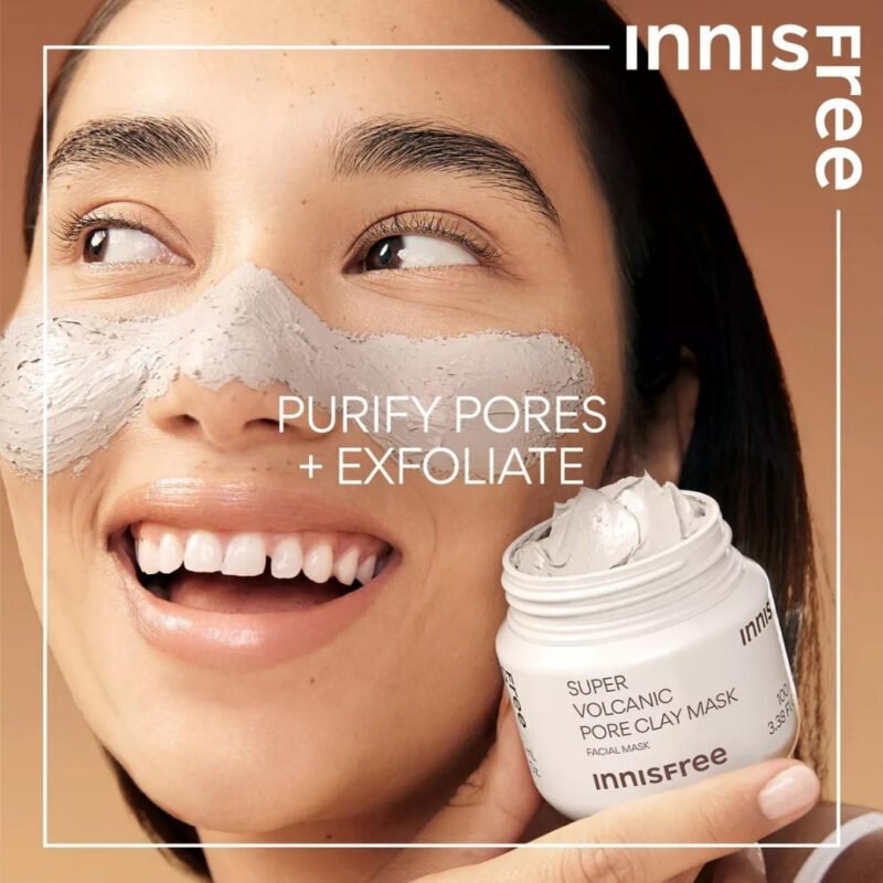INNISFREE - Super Volcanic Pore Clay Mask 100mL - Imagen 4