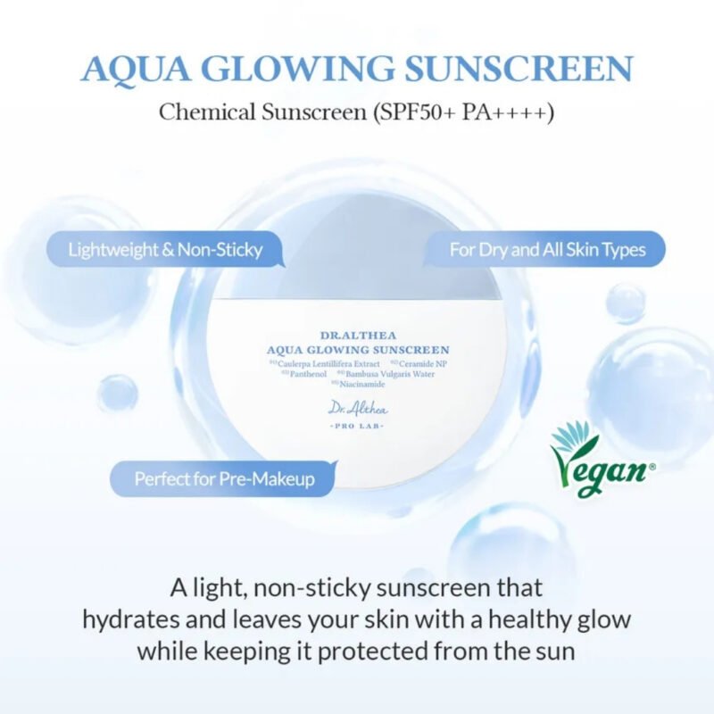 Dr. Althea - Protector Solar Aqua Glowing Sunscreen - Imagen 2