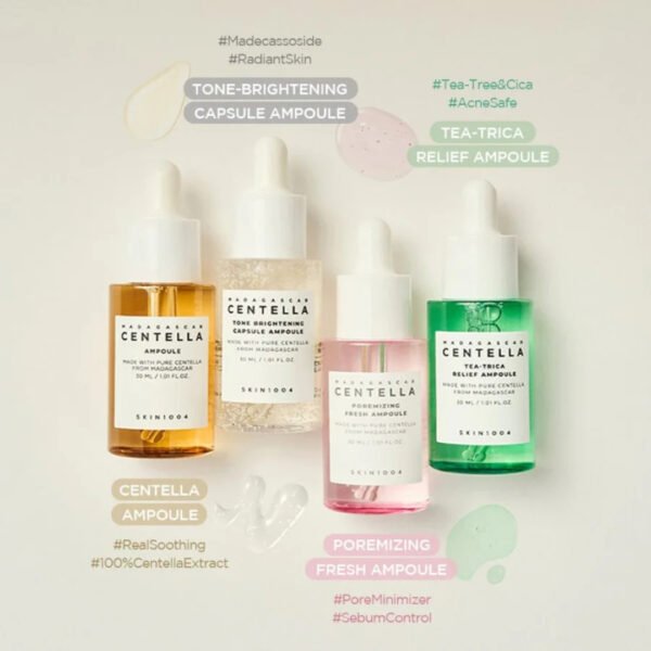 SKIN1004 - Madagascar Centella Ampoule Kit (4 pz de 30 mL) - Imagen 2