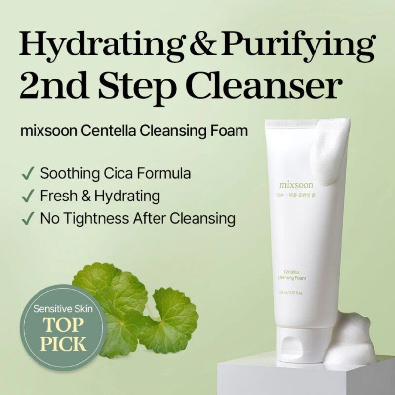 mixsoon - Centella Cleansing Foam [150ml] - Imagen 5